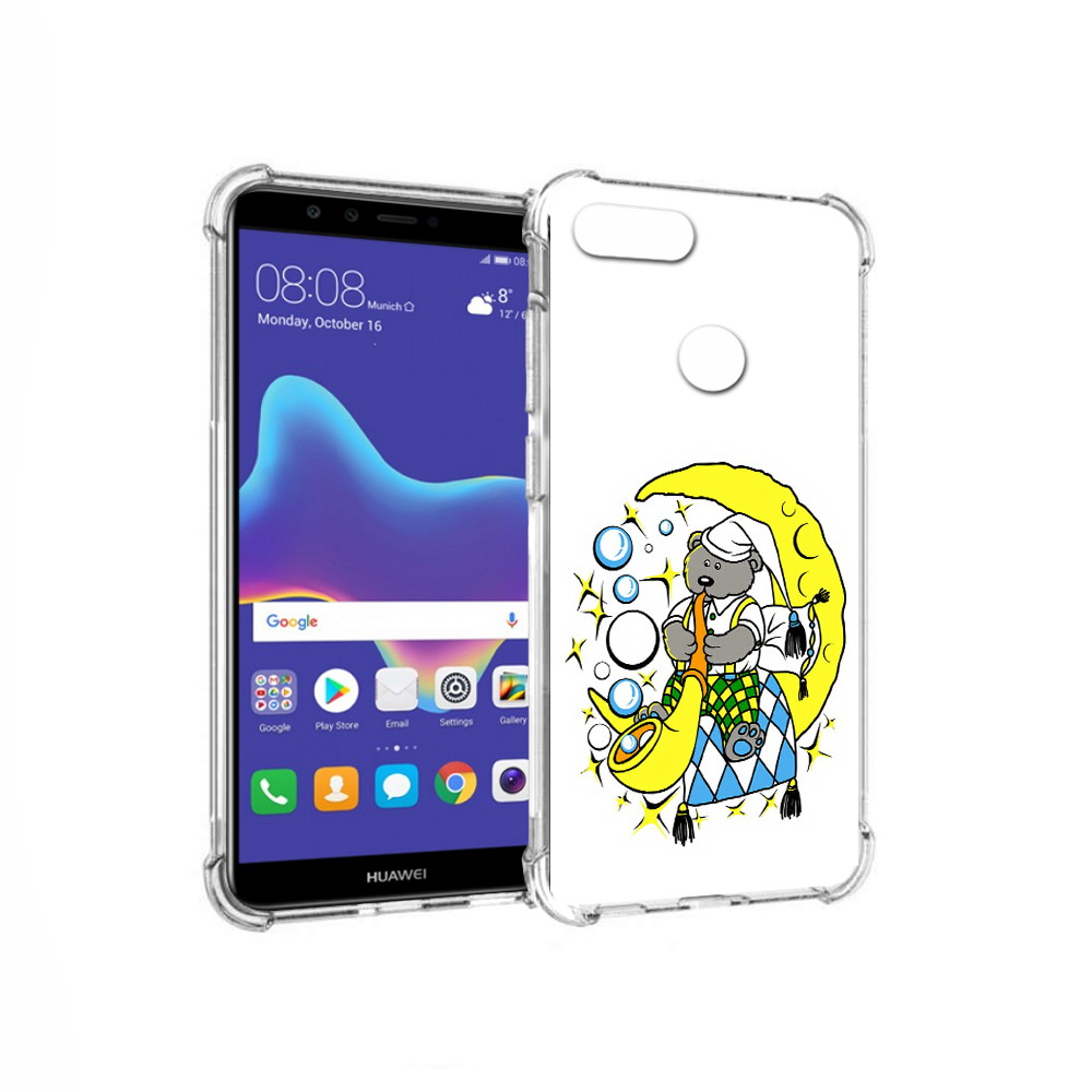 

Чехол MyPads Tocco для Huawei Enjoy 8 Plus Сырная луна (PT108787.33.167), Прозрачный, Tocco