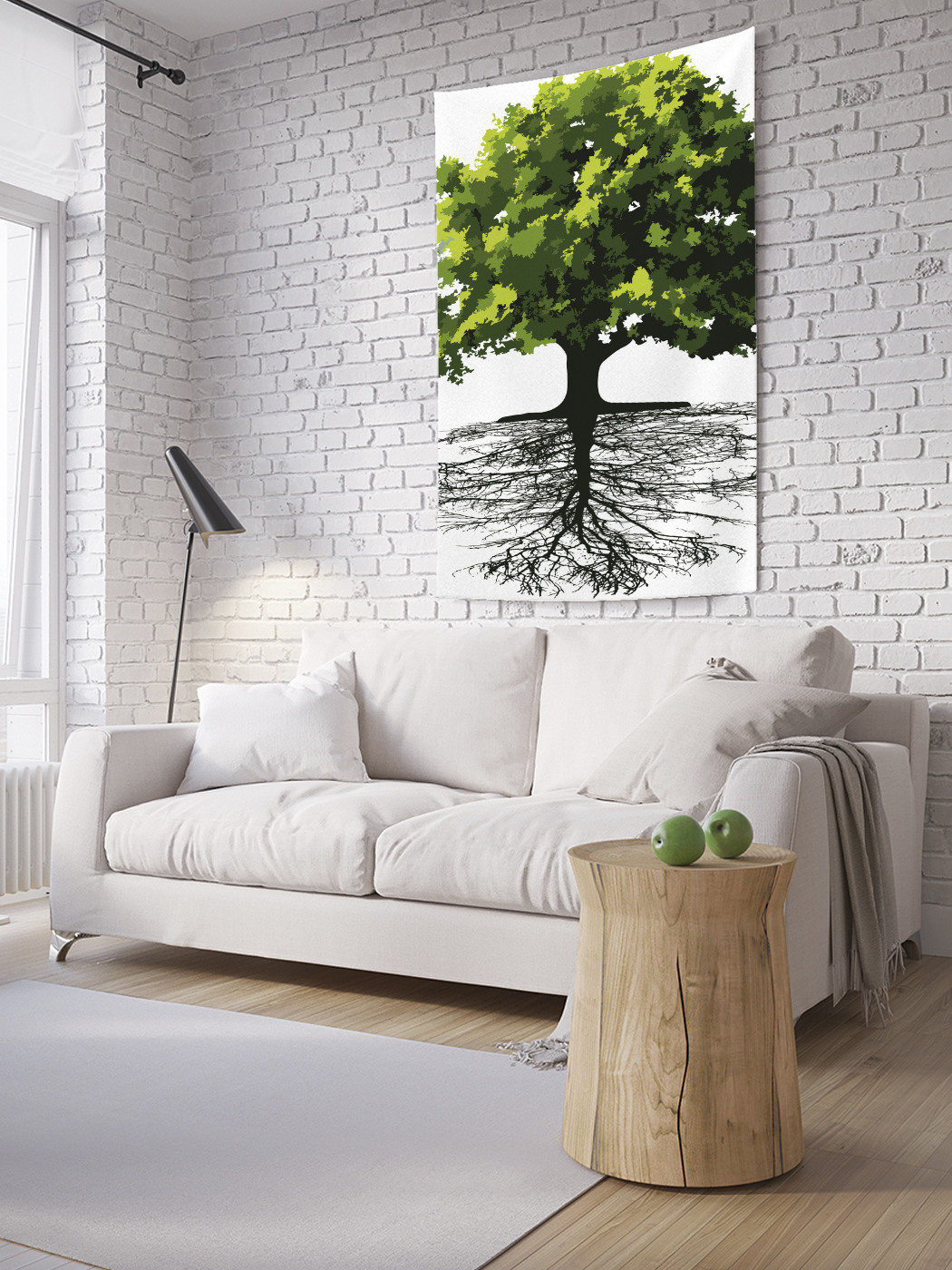 

Вертикальное фотопанно на стену JoyArty Дерево с корневой системой 150x200 см, Дерево с корневой системой