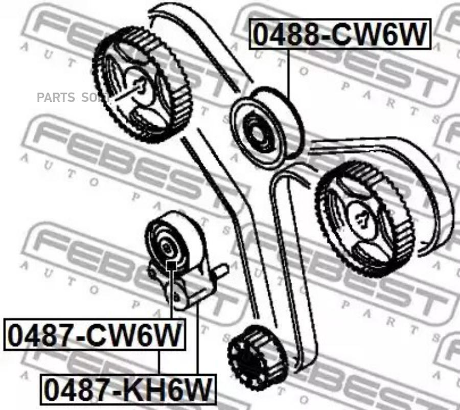 

Ролик натяжителя ремня грм mitsubishi outlander 3.0 06-12