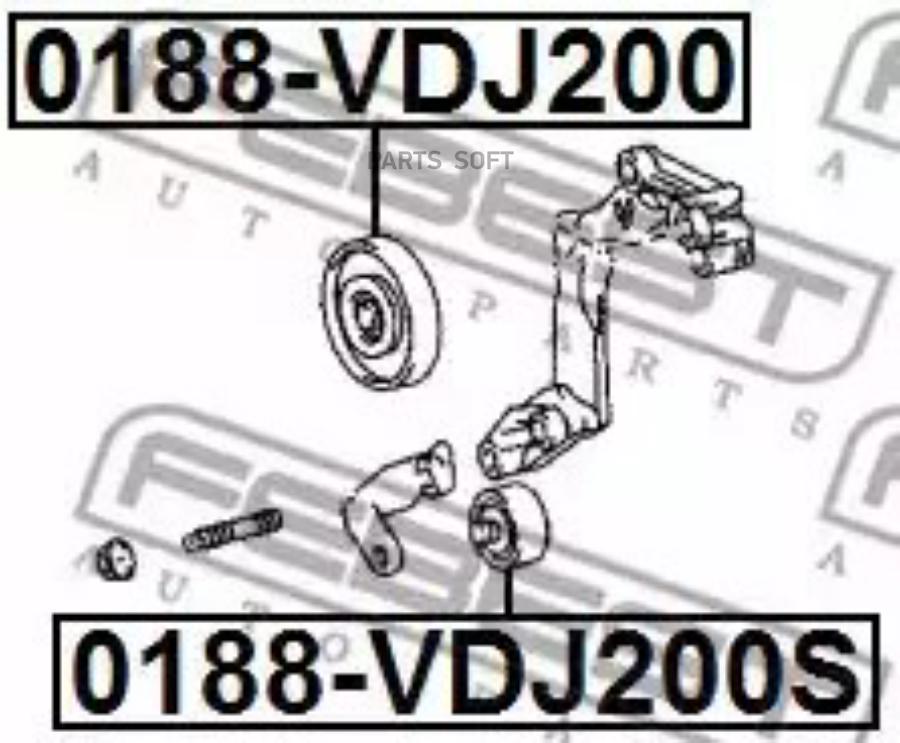 

Ролик ремня приводного toyota land cruiser 200 07-