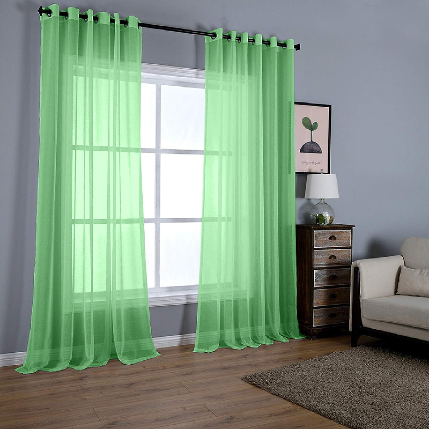 

Тюль Глубокое Озеро Т-ЛЮВ-1 250x250 зеленый 2шт, Т-ЛЮВ-1