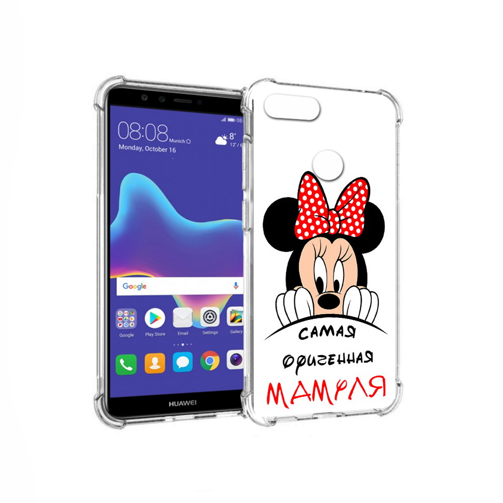 

Чехол MyPads Tocco для Huawei Enjoy 8 Plus Самая лучшая мамуля Мини Маус (PT108787.33.152), Прозрачный, Tocco