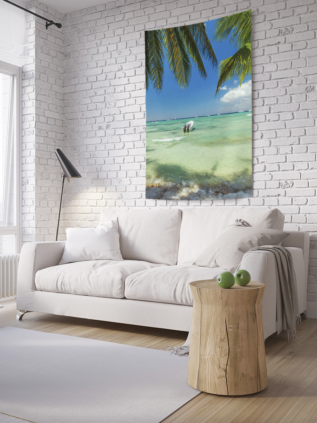 

Вертикальное фотопанно на стену JoyArty В тени пальм 150x200 см, В тени пальм