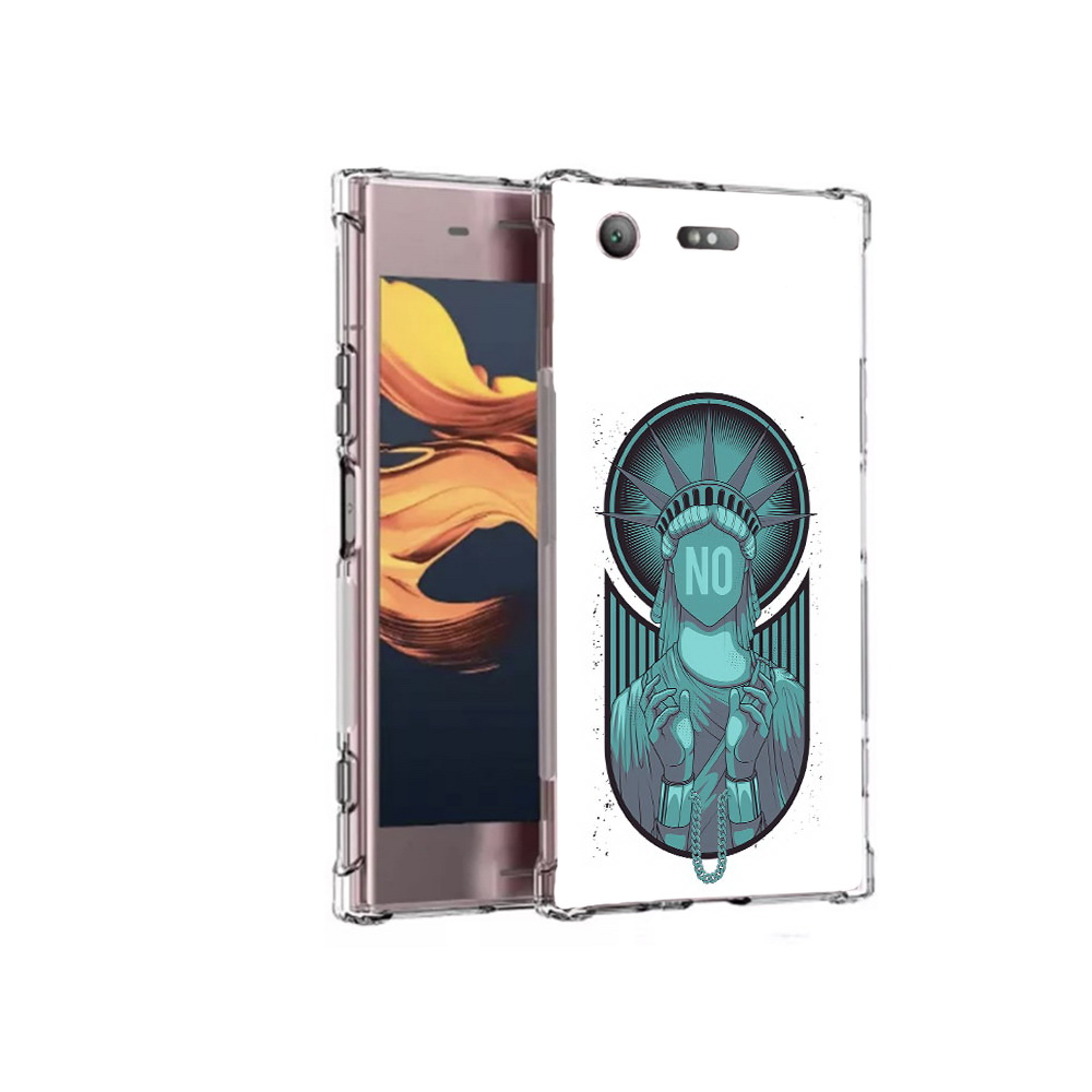

Чехол MyPads Tocco для Sony Xperia XZ1 Compact статуя свободы зеленый (PT91855.237.623), Прозрачный, Tocco
