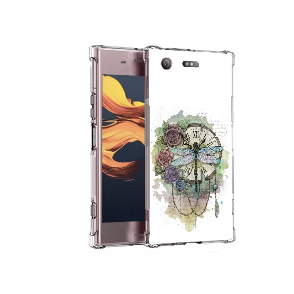 

Чехол MyPads Tocco для Sony Xperia XZ1 Compact старинные часы в цветах (PT91855.237.621), Прозрачный, Tocco