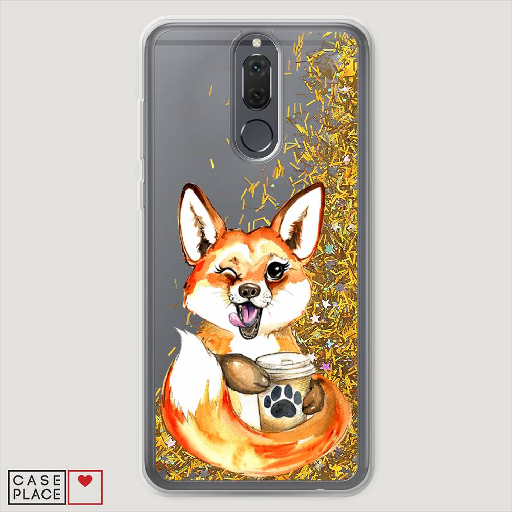 

Чехол Awog "Подмигивающая лиса с кофе" для Huawei Nova 2i, 64190-1