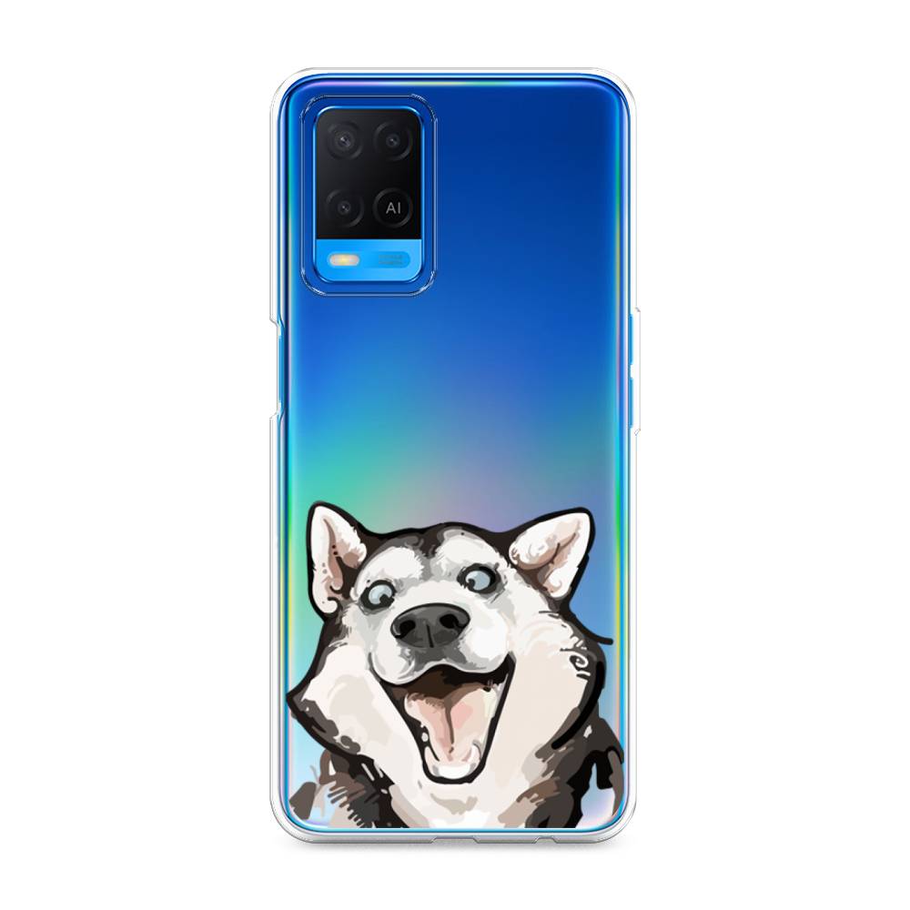 

Чехол Awog на Oppo A54 "Радостный хаски", Разноцветный, 256150-1
