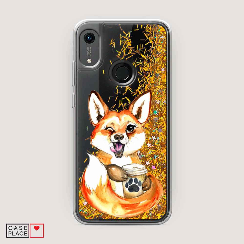 

Чехол Awog на Honor 8A (8A Pro/Prime) "Подмигивающая лиса с кофе", Оранжевый;белый;коричневый, 68790-1