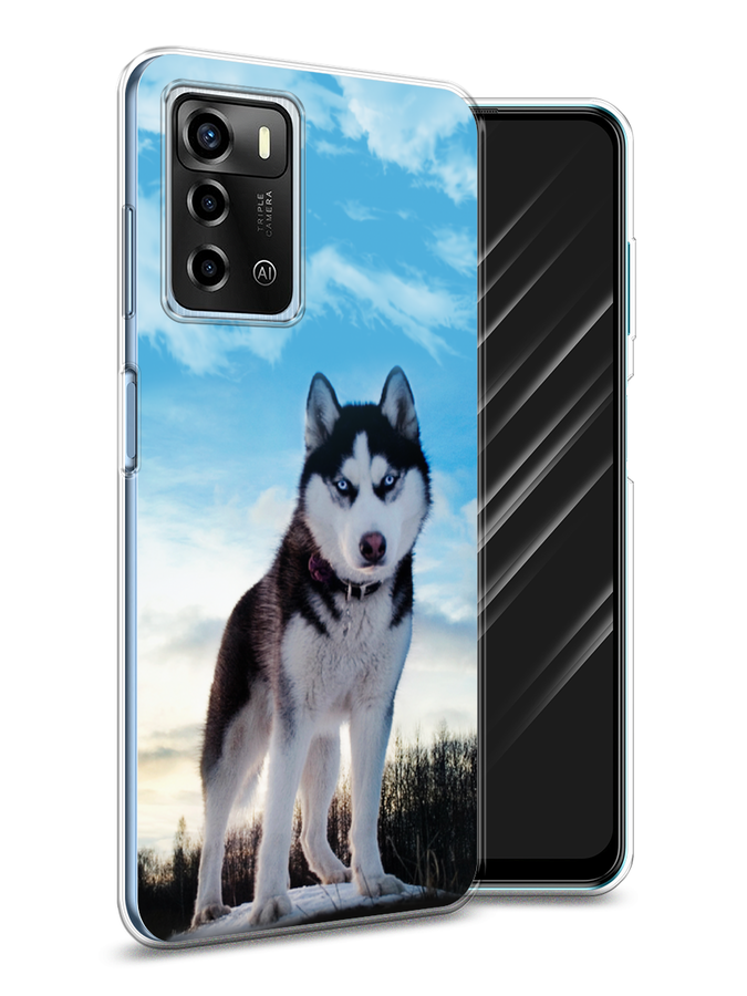 

Чехол Awog на ZTE Blade V40 Vita / ЗТЕ Блэйд V40 Vita "Хаски 3", Разноцветный, 135650-2