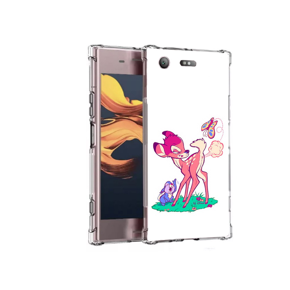 

Чехол MyPads Tocco для Sony Xperia XZ1 Compact смешной олененок (PT91855.237.610), Прозрачный, Tocco