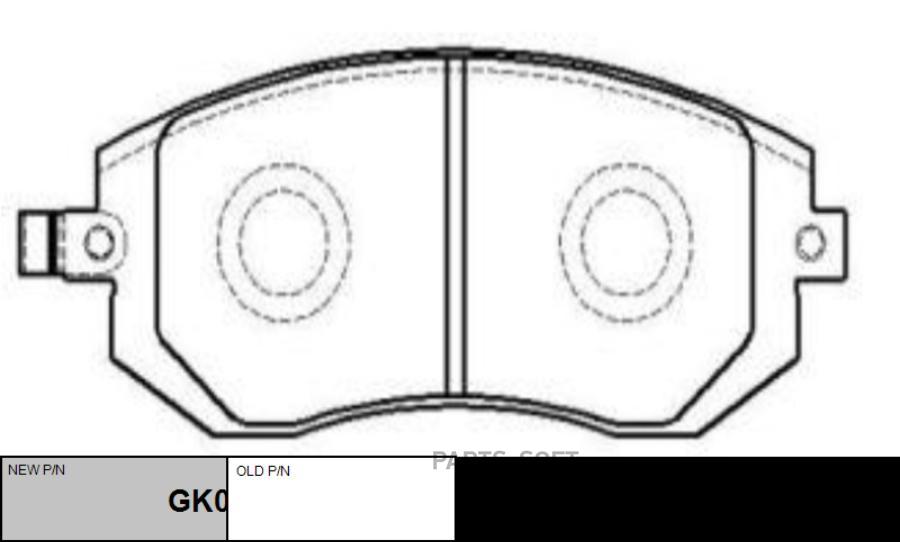 

Колодки тормозные CTR CKSU4 GK0991 SUBARU IMPREZA пер 1шт CTR
