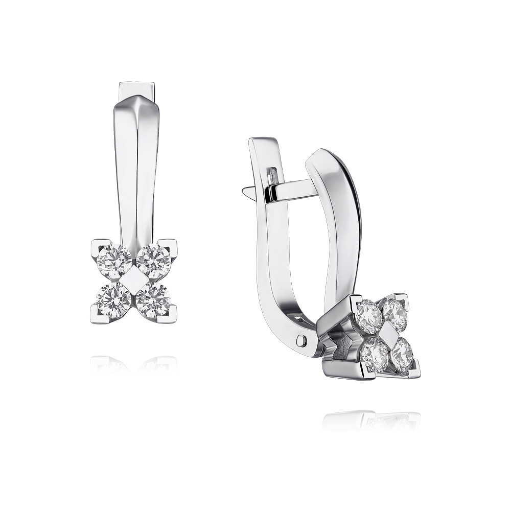 

Серьги из белого золота с бриллиантом ADAMAS 2456780/01-А511Д-41, 2456780/01-А511Д-41