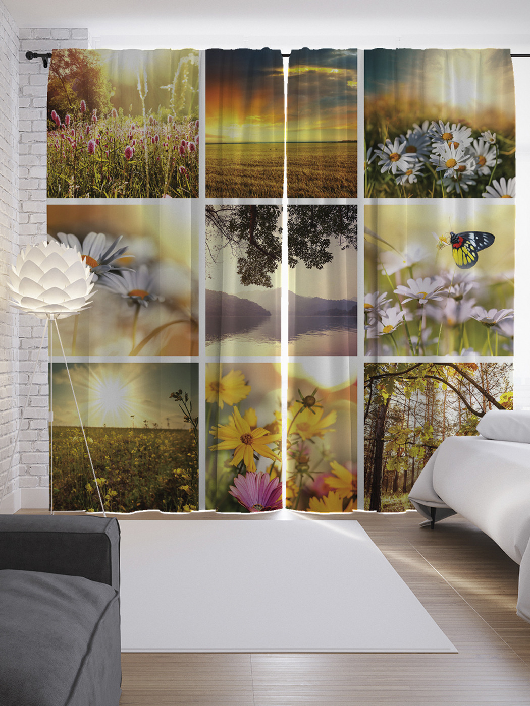 

Шторы JoyArty с фотопечатью "Красота весны" из сатена, 290х265 см, Красота весны