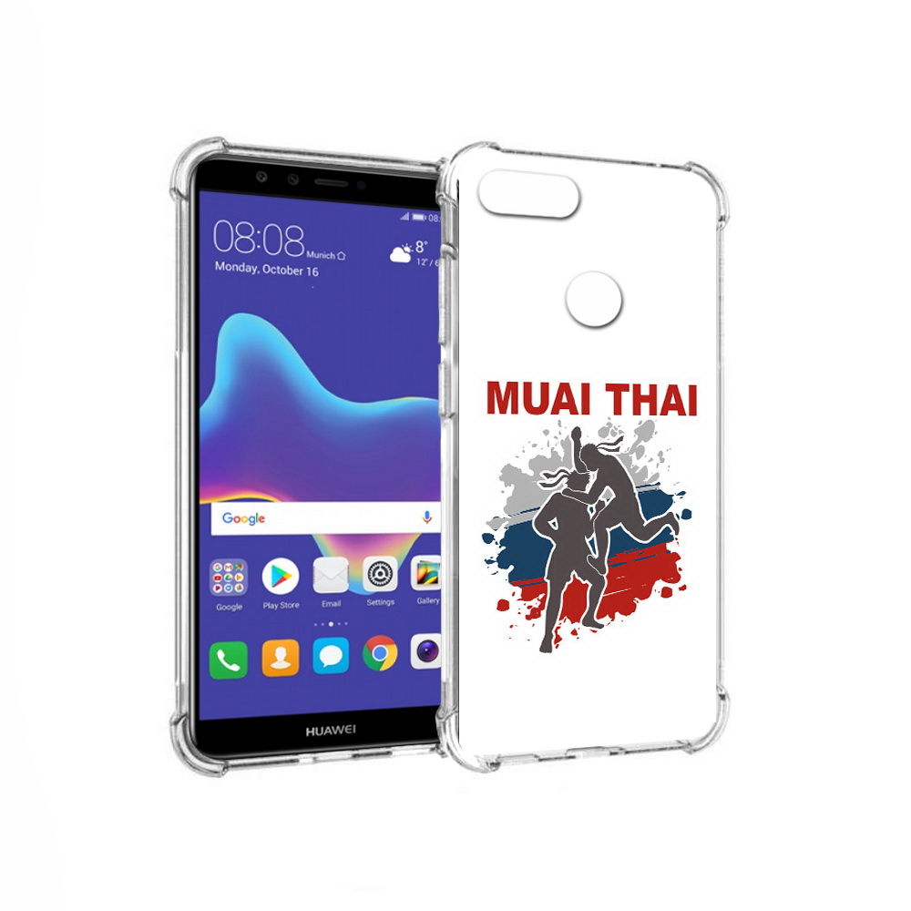 

Чехол MyPads Tocco для Huawei Enjoy 8 Plus Муайтай (PT108787.33.123), Прозрачный, Tocco