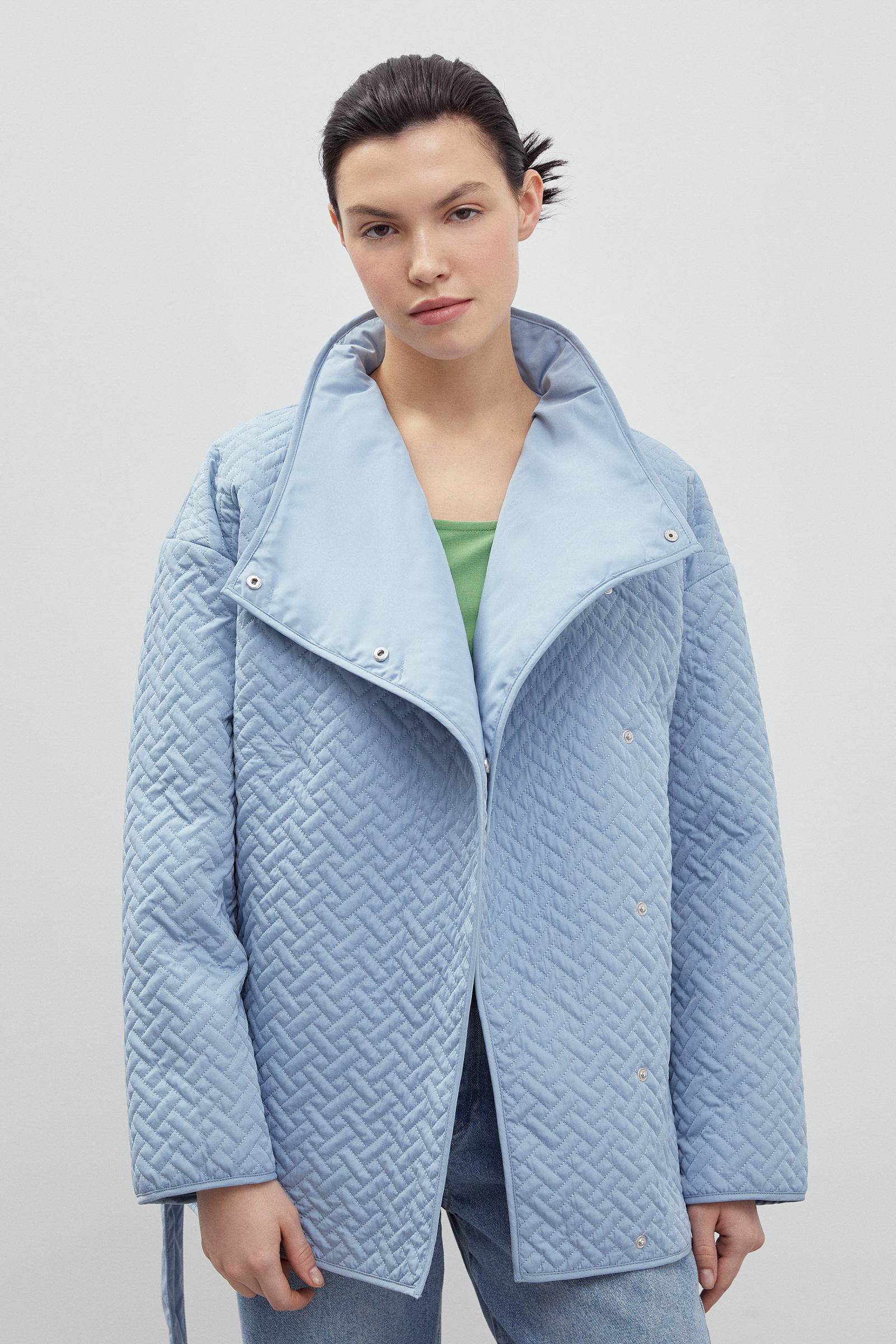 

Куртка женская Finn Flare FBD11054 голубая S, Голубой, FBD11054