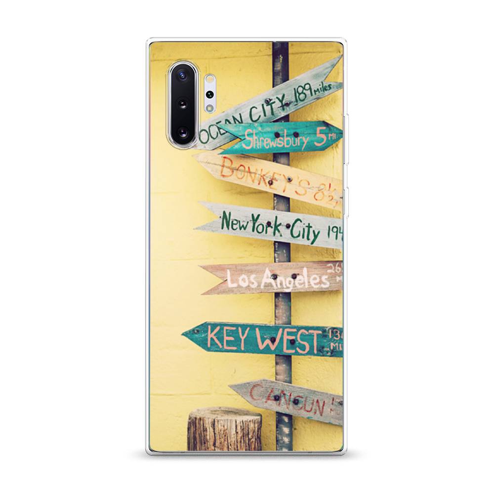 

Чехол Awog на Samsung Galaxy Note 10 Plus "Нулевой километр", Разноцветный, 28550-4