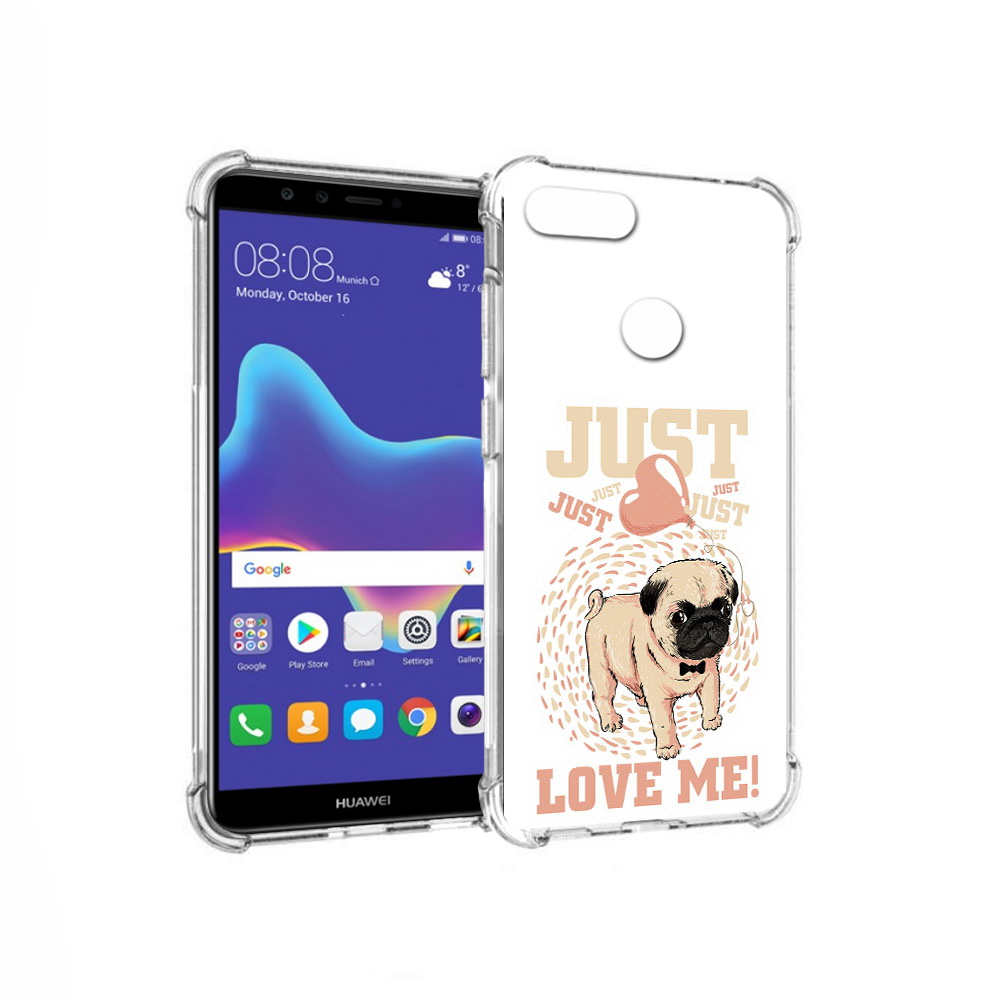 

Чехол MyPads Tocco для Huawei Enjoy 8 Plus Люби меня (PT108787.33.109), Прозрачный, Tocco