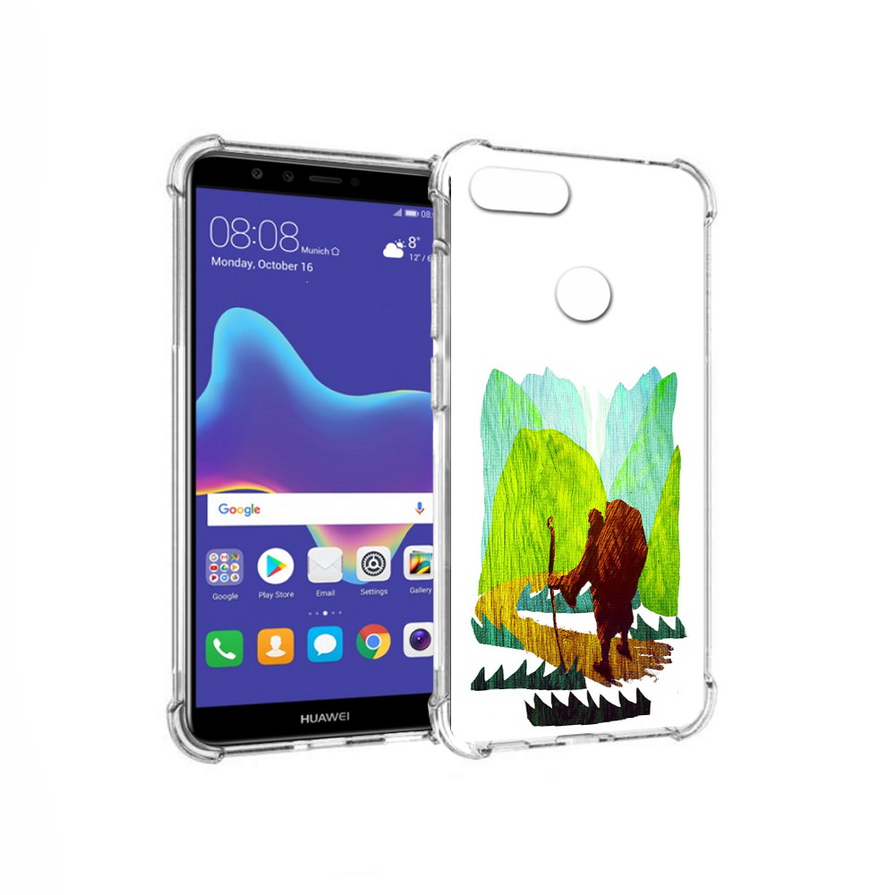 

Чехол MyPads Tocco для Huawei Enjoy 8 Plus Лесная тропа (PT108787.33.106), Прозрачный, Tocco