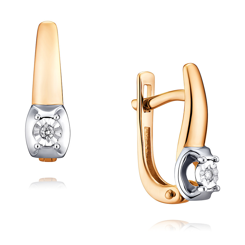 

Серьги из красного золота с бриллиантом ADAMAS 24036907/01-А50Д-41, 24036907/01-А50Д-41