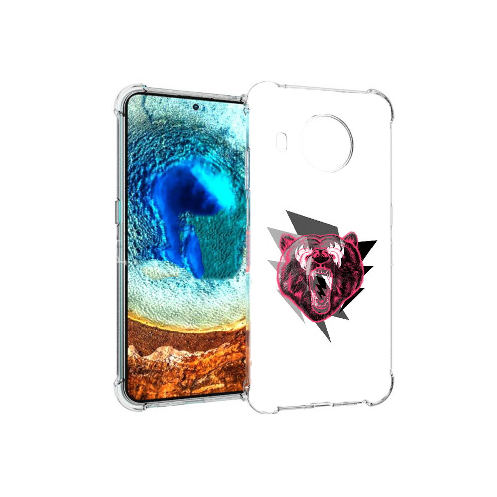Чехол MyPads Tocco для Nokia X20 грозовой медведь (PT159436.101.301)