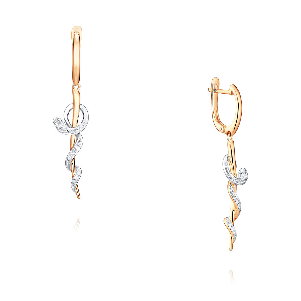 

Серьги из красного золота с бриллиантом ADAMAS 24036881/01-А50Д-41, 24036881/01-А50Д-41