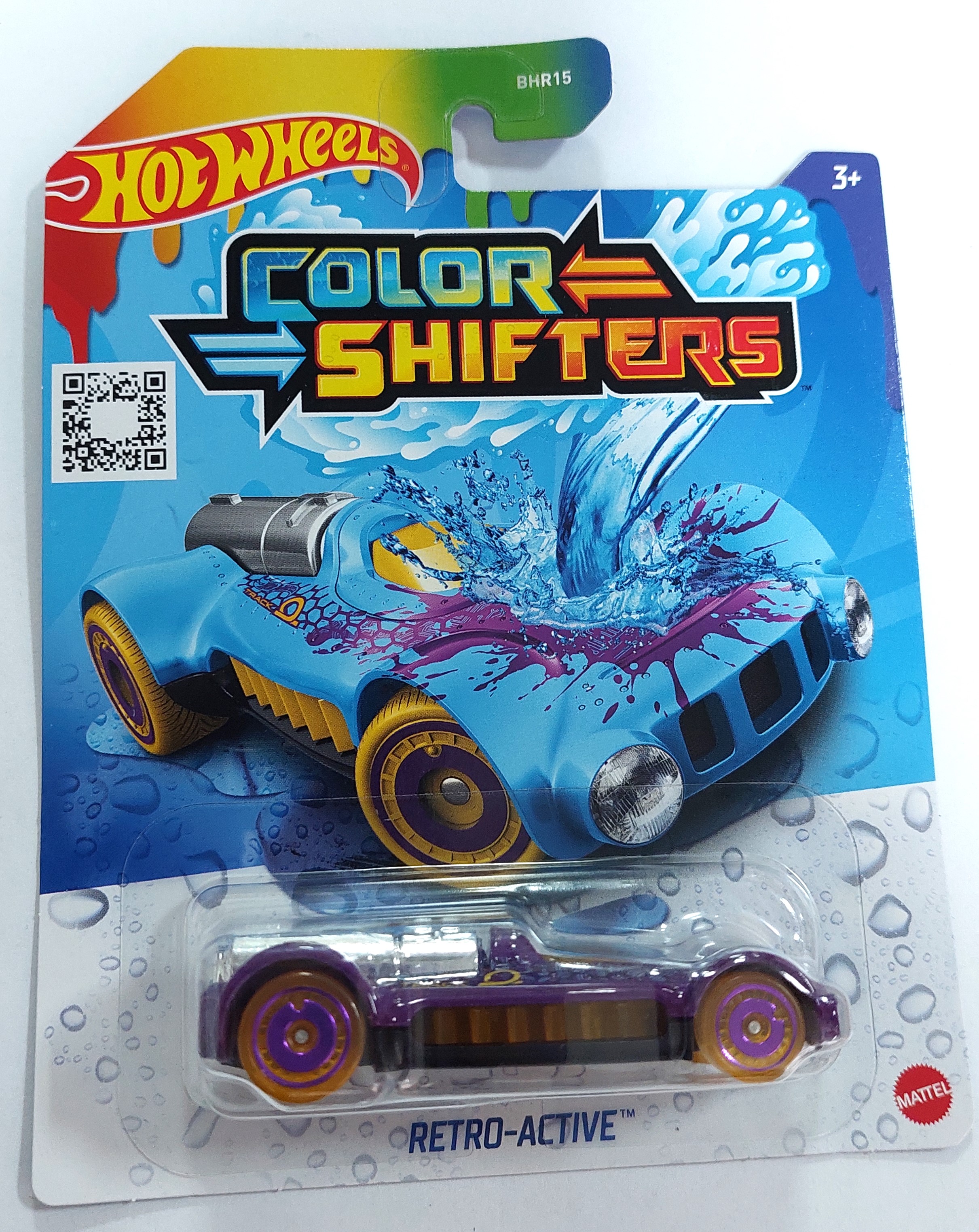 Машинка Hot Wheels Bhr15 Color Shifters Retro-active, Hxh08-la15 a5 notebook retro embossed stereoscopic hot stamping 128 sheets book creative color pages illustration hardcover handbook diary