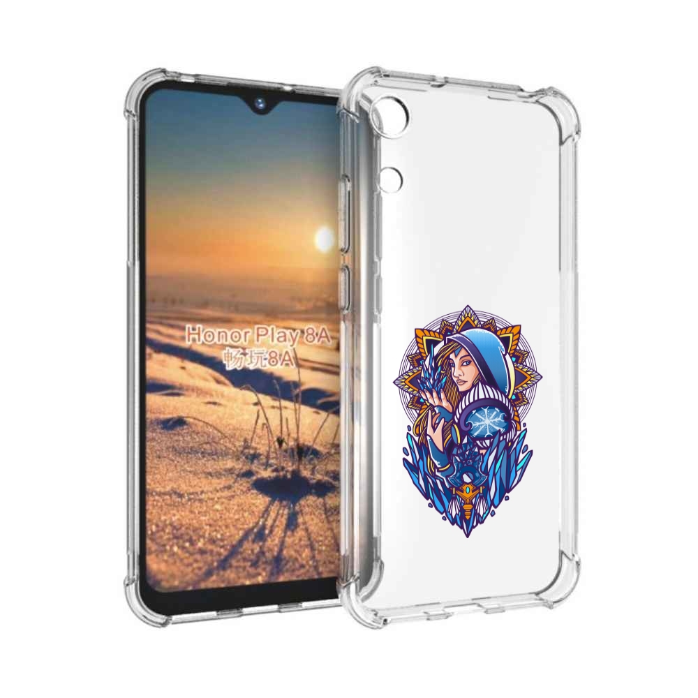 

Чехол бампер MyPads кристал мейден дота 2 для Honor 8A., Прозрачный, Tocco