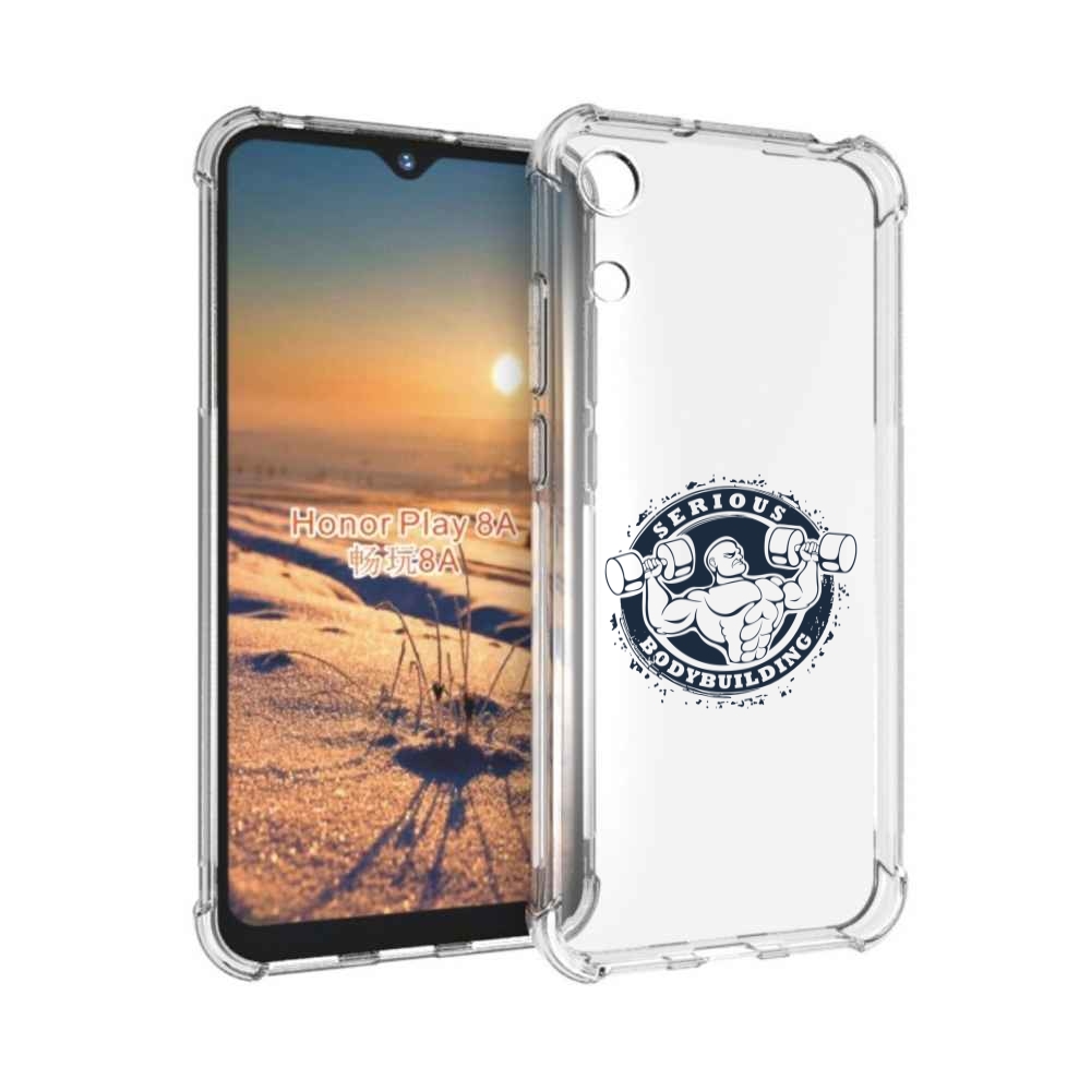 

Чехол бампер MyPads бодибилдинг воля к победе для Honor 8A., Прозрачный, Tocco