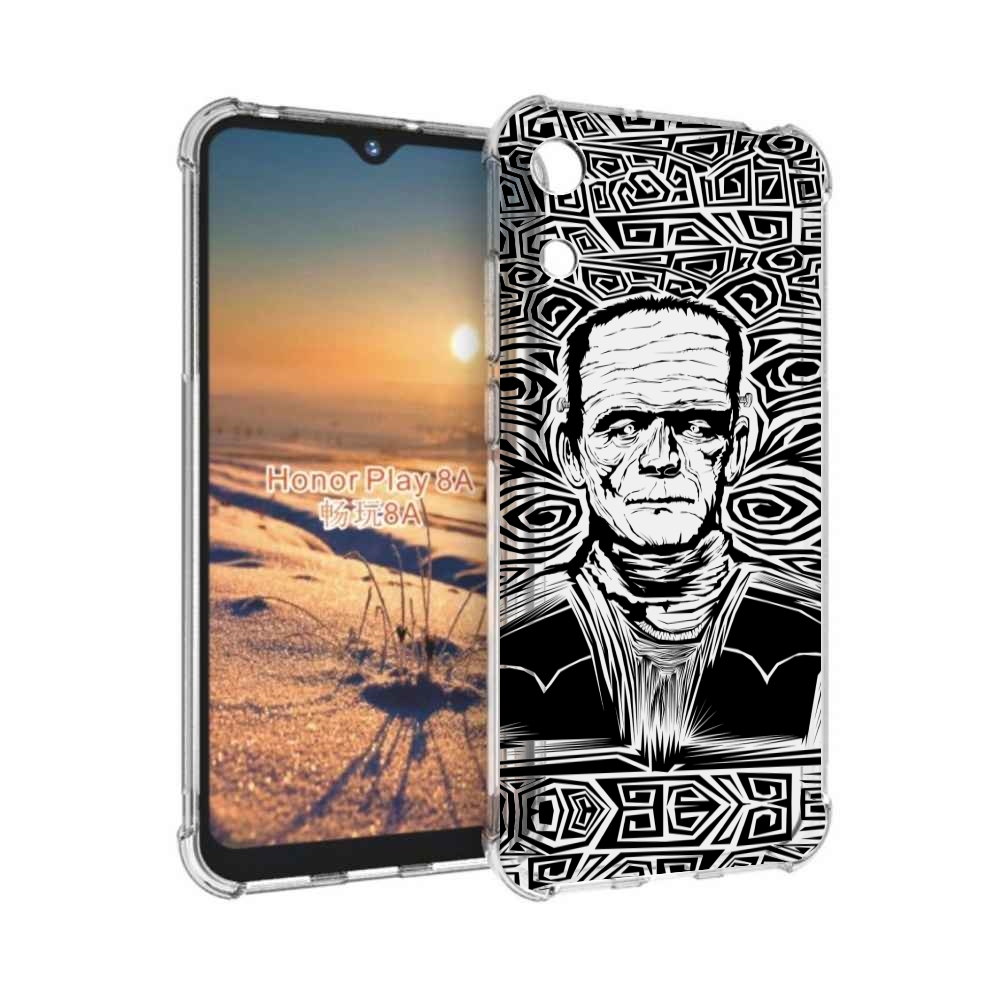 

Чехол бампер MyPads франкенштейн черно белый для Honor 8A., Прозрачный, Tocco