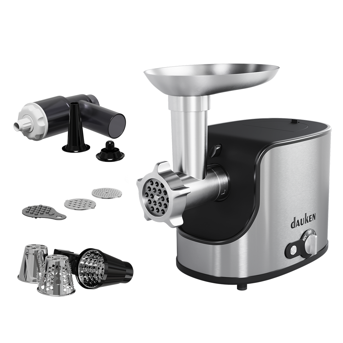 

Электромясорубка Dauken FW3040J 800 Вт Silver, FW3040J