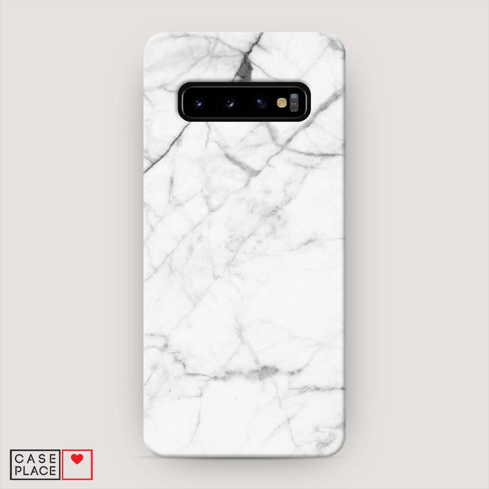 

Пластиковый чехол "Светлый мрамор" на Samsung Galaxy S10, 27020-2