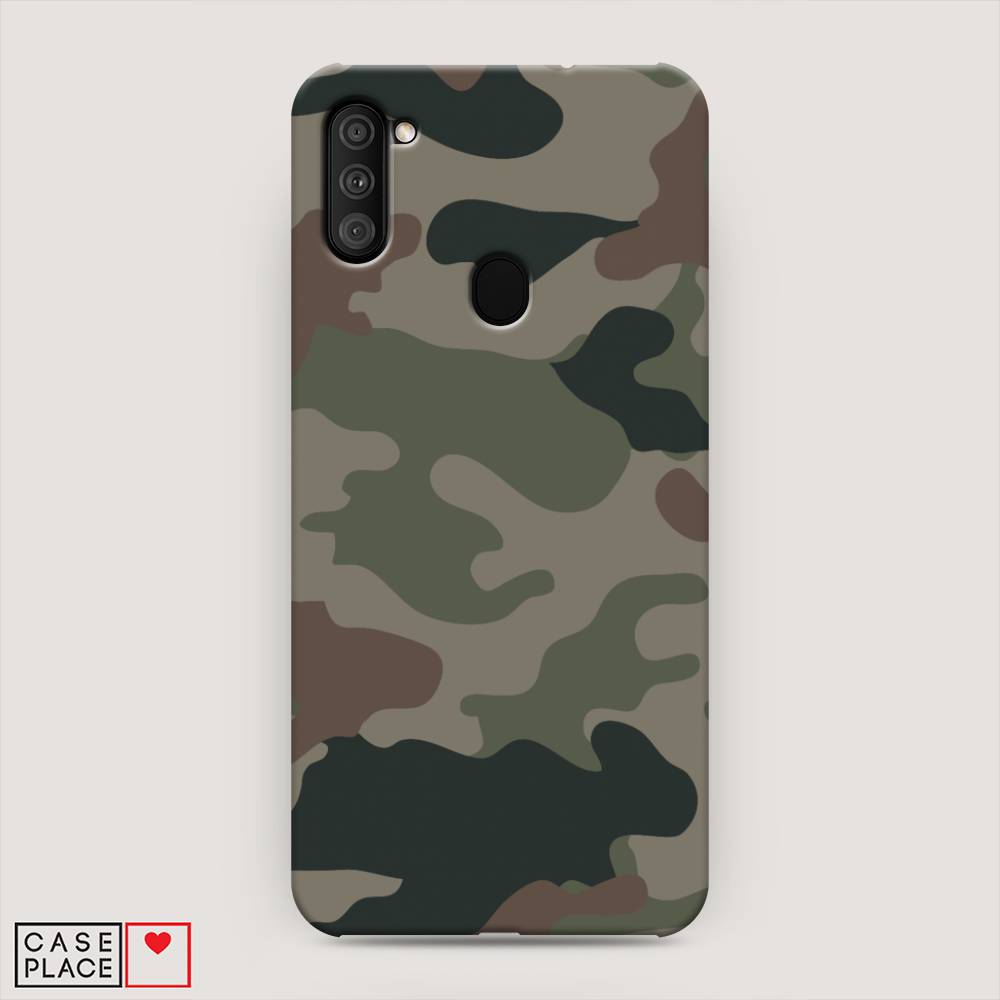 фото Пластиковый чехол "камуфляж 1" на samsung galaxy m11 awog