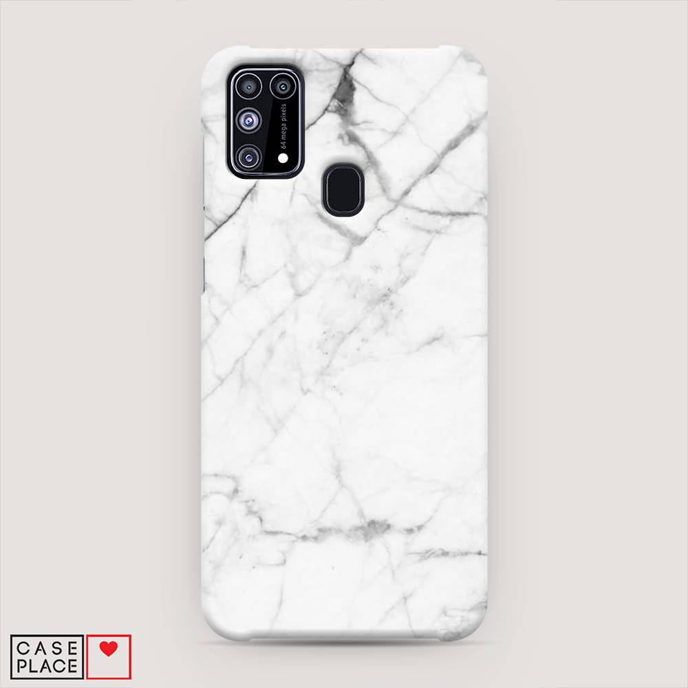 фото Пластиковый чехол "светлый мрамор" на samsung galaxy m31 awog
