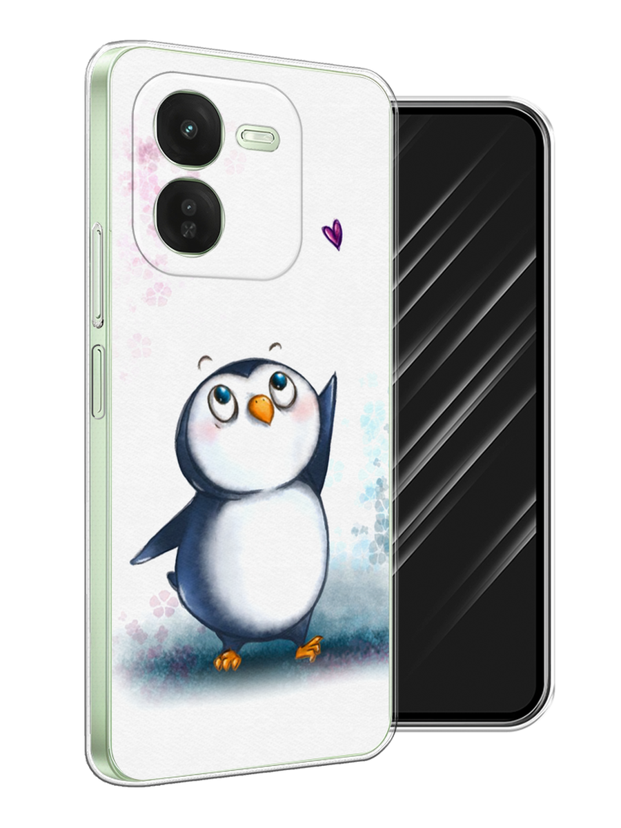 

Чехол Awog на Vivo iQOO Z9X "Пингвин и сердечко", Белый, 2612250-1