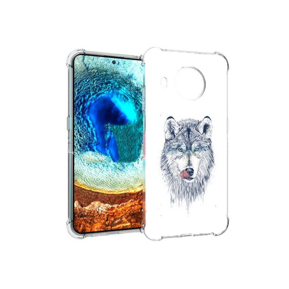 

Чехол MyPads Tocco для Nokia X20 голодгый волк (PT159436.101.292), Прозрачный, Tocco