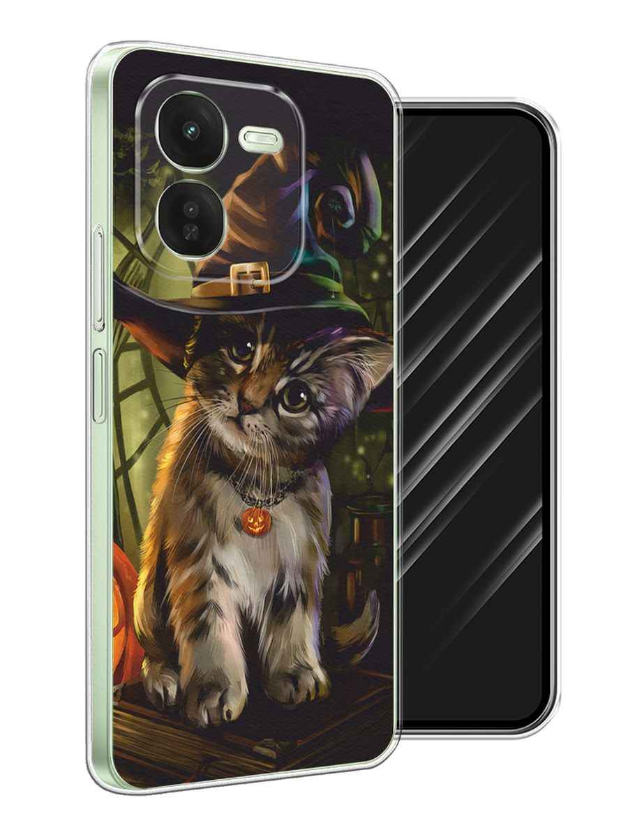 

Чехол Awog на Vivo iQOO Z9X "Кот на Хэллоуин", Зеленый;серый, 2612250-1