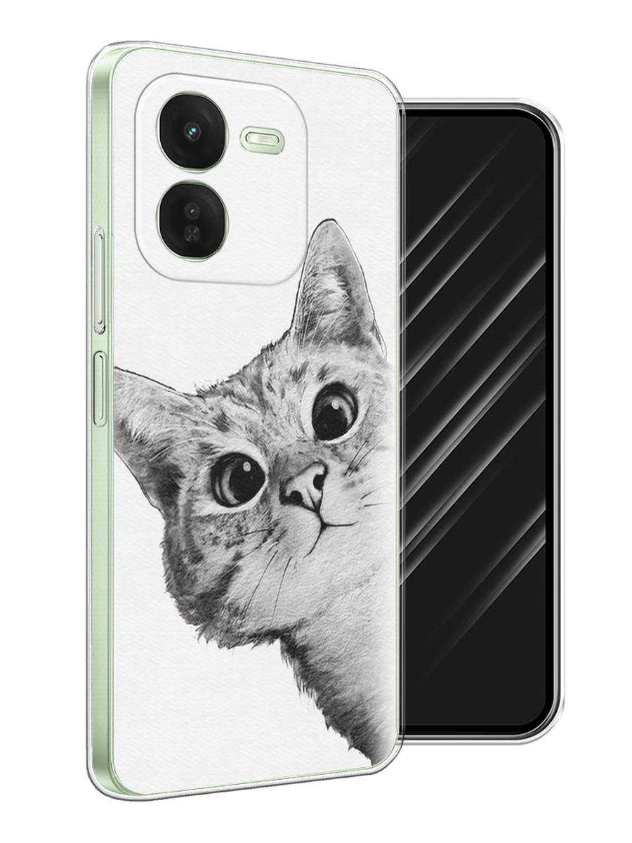 

Чехол Awog на Vivo iQOO Z9X "Кот рисунок черно-белый", Черный, 2612250-1