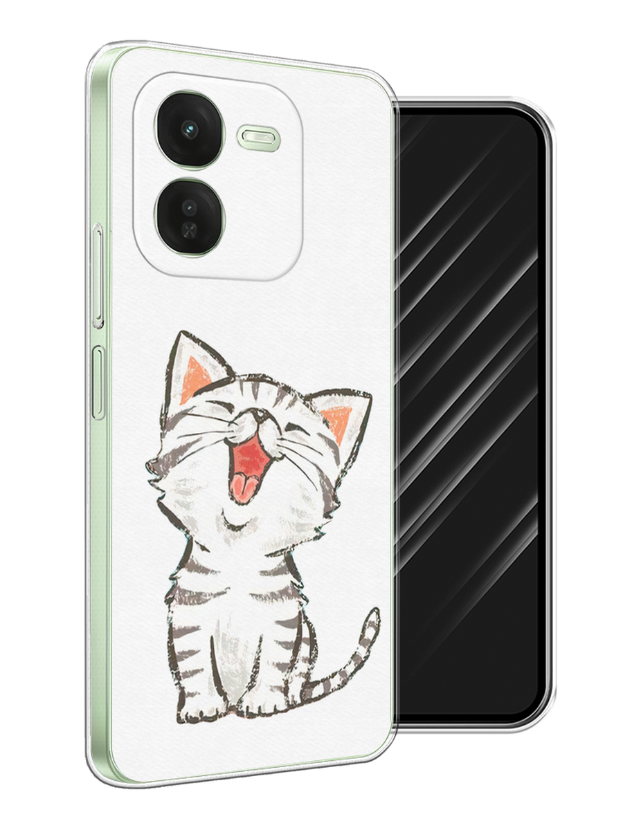 

Чехол Awog на Vivo iQOO Z9X "Котенок рисованный", Серый;белый, 2612250-1