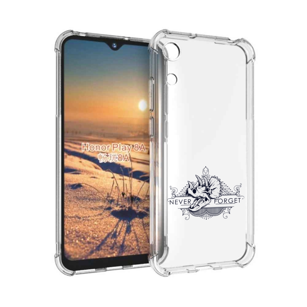 

Чехол бампер MyPads логотип носорога никогда не забуду для Honor, Прозрачный, Tocco