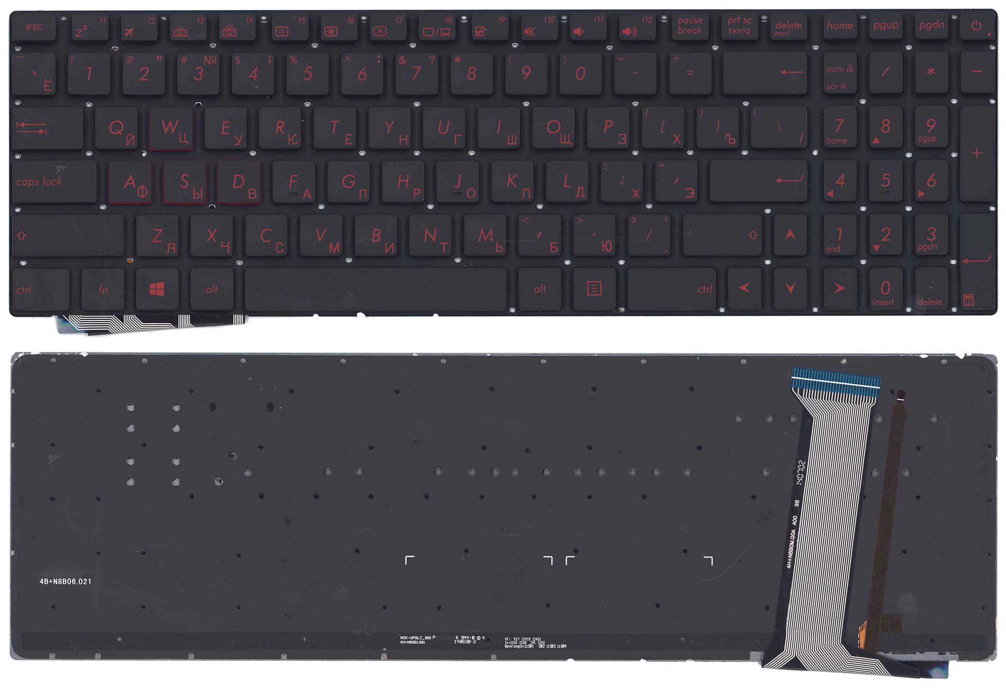 

Клавиатура ASUS для ноутбука Asus N752V, N551
