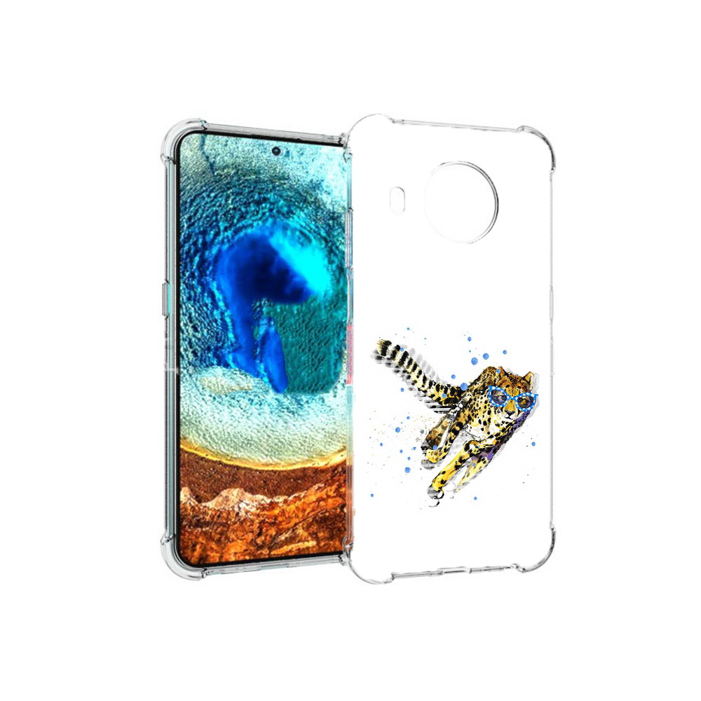 

Чехол MyPads Tocco для Nokia X20 гепард в очках (PT159436.101.287), Прозрачный, Tocco