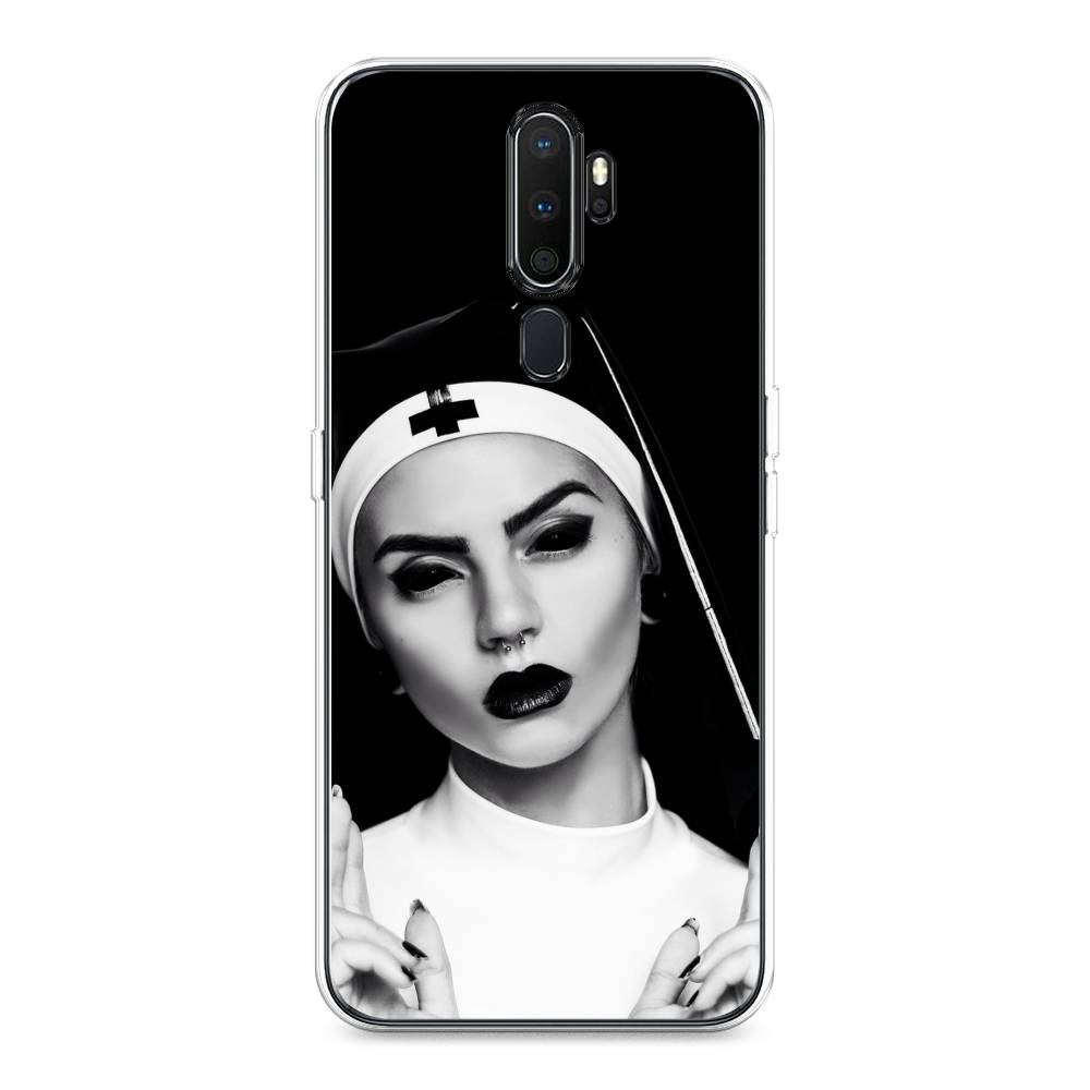 

Чехол Awog на Oppo A5 (2020) "Черная монашка", Разноцветный, 251350-9