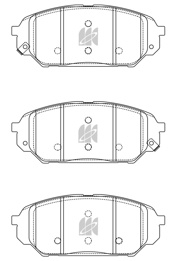 

Колодки дисковые передние Hyundai IX55 3.0CRDi 08> D11308MH-01