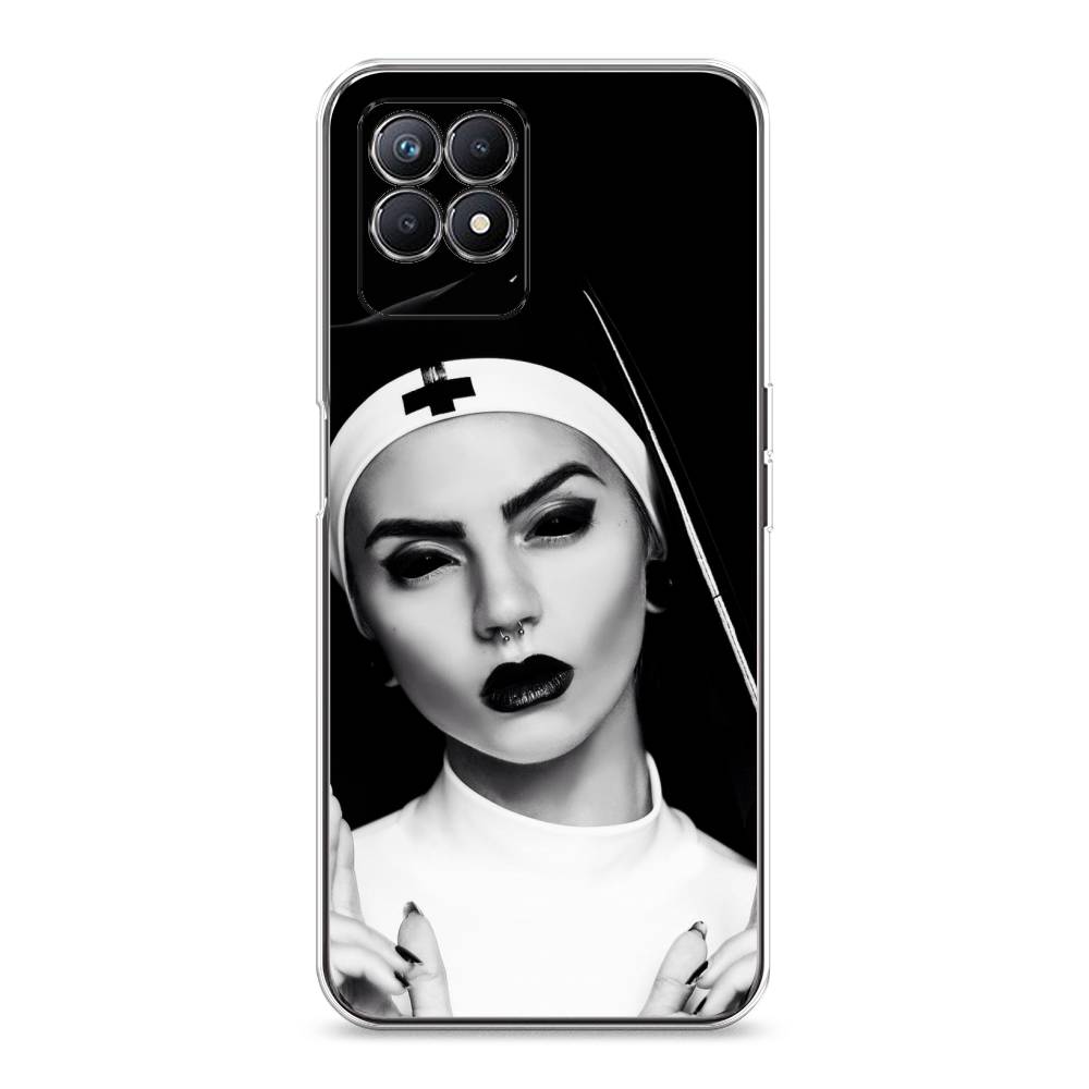 

Чехол Awog на Realme 8i "Черная монашка", Разноцветный, 257350-9