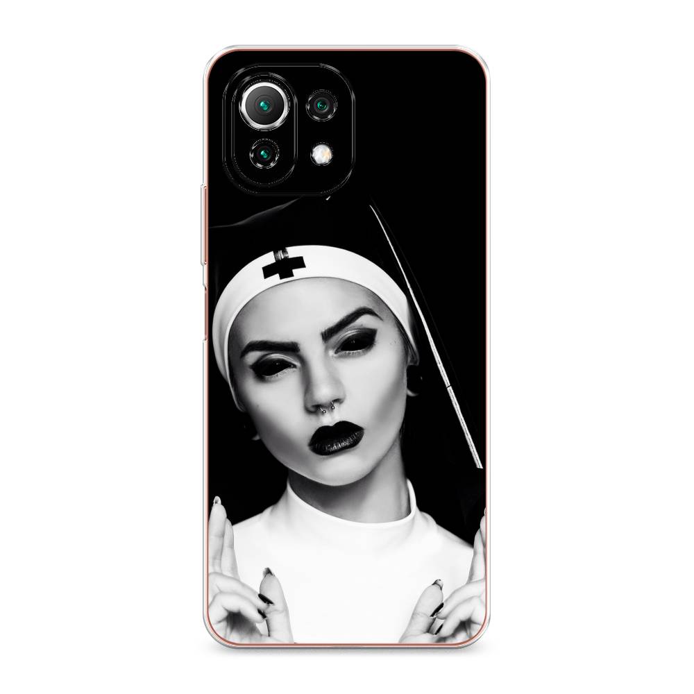 фото Чехол awog "черная монашка" для xiaomi mi 11 lite
