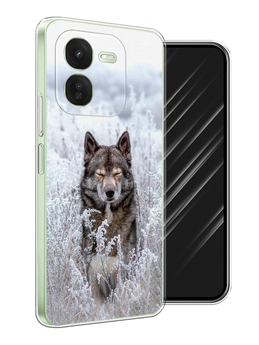 

Чехол Awog на Vivo iQOO Z9X "Волк в поле", Белый;черный, 2612250-1