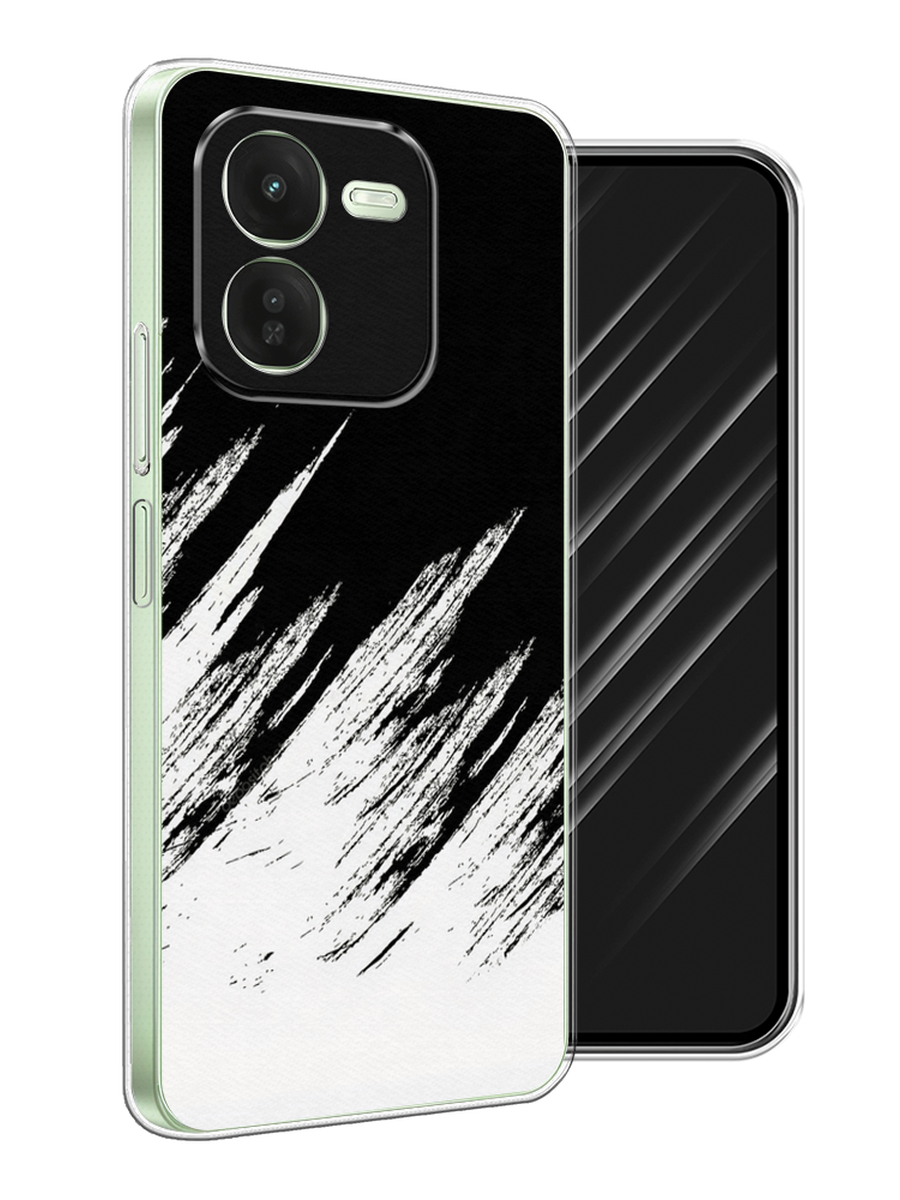 

Чехол Awog на Vivo iQOO Z9X "Черно белые брызги", Черный;белый;бежевый, 2612250-1