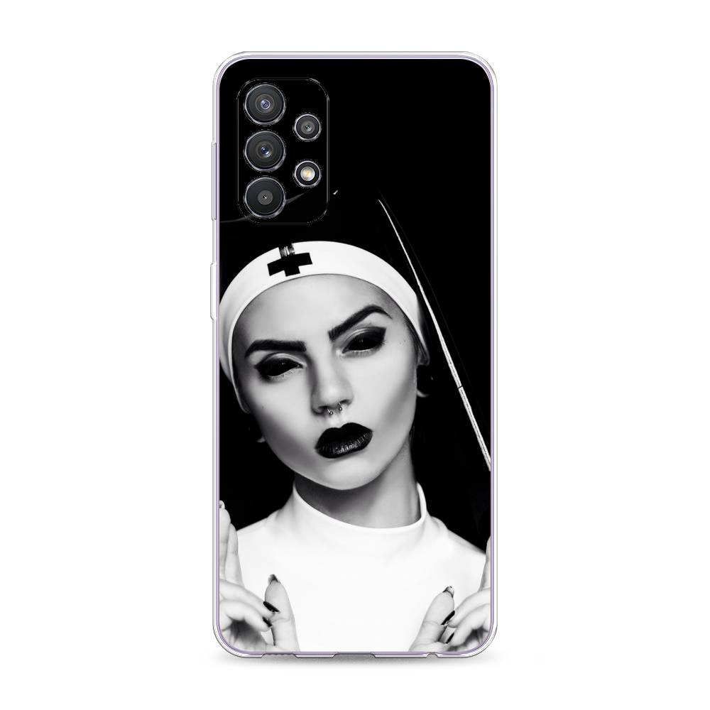 фото Чехол awog "черная монашка" для samsung galaxy a32