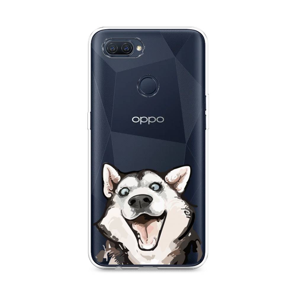 

Чехол Awog на Oppo A12 "Радостный хаски", Разноцветный, 253450-1