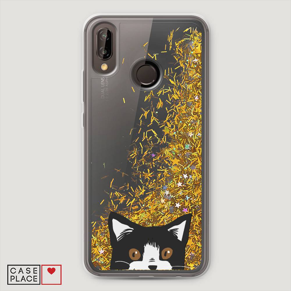 

Чехол Awog "Подглядывающий кот" для Huawei P20 Lite, 64490-1